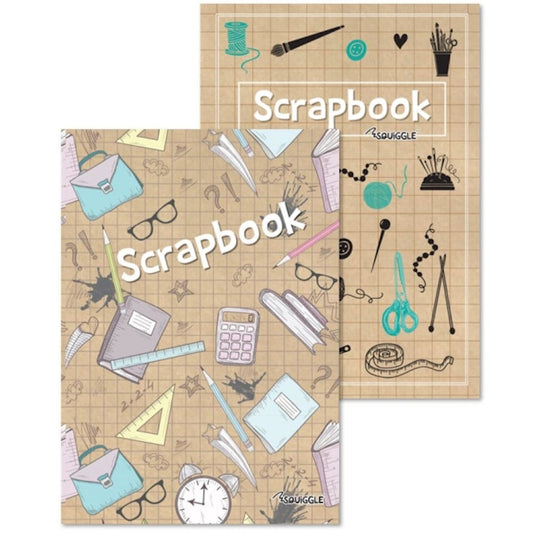 A4 Multi Coloured Scrapbook - Assorted