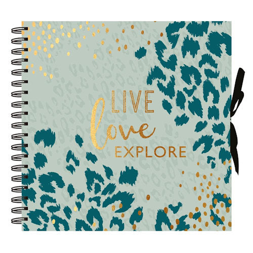 Wiro Scrapbook - 40 Sheets 25cm x 25cm Spiral Bound Scrapbooking Album Preserving Memories Creatively Displaying Photos Mementos