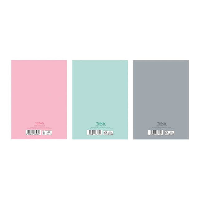 A5 Pastel Ruled Hardback Book - Assorted