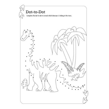 A4 My Wild Dragon Dinosaur Activity Book - 22 Pages Exciting Dinosaur Themed Activities Engaging Puzzles