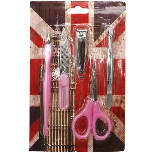 5 Piece Manicure Set - Pink