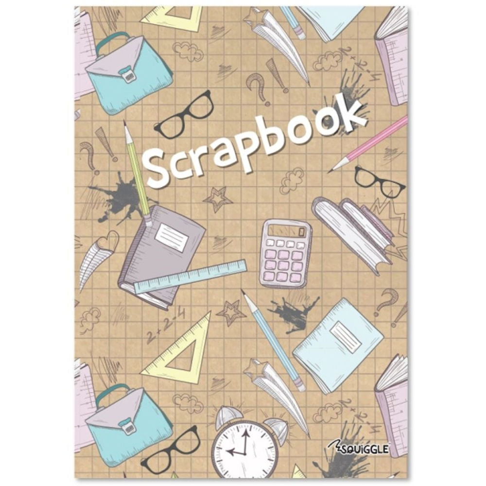 A4 Multi Coloured Scrapbook - Assorted Scrapbooking Keepsakes Memories