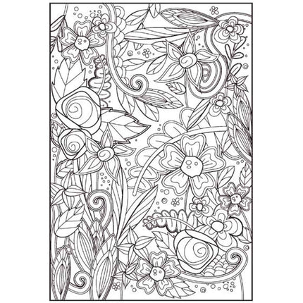 A4 Peaceful Advanced Colouring Book