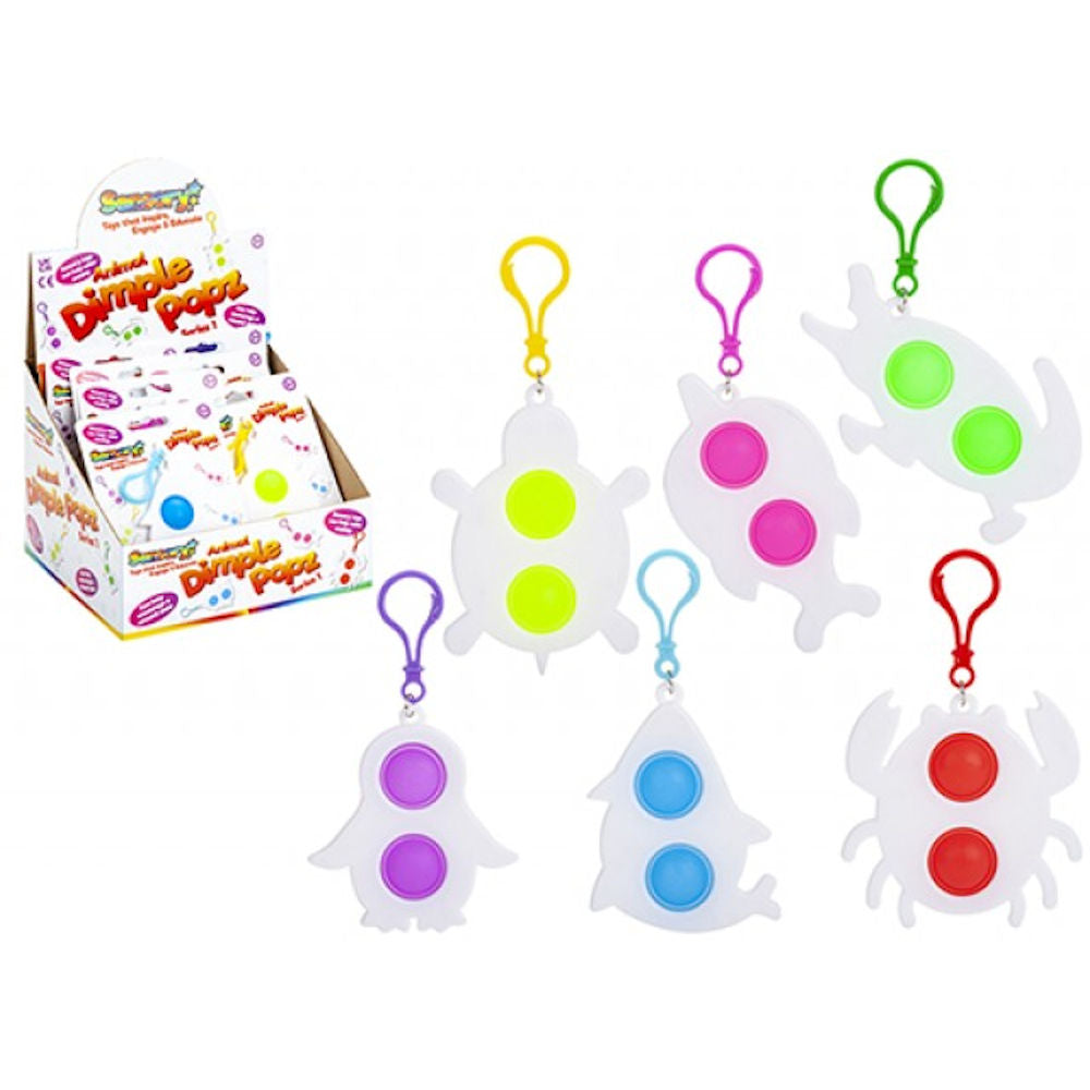 Sealife Dimple Pops Sensory Toy - Assorted Colourful Fidget Stress Relief Autism ADHD