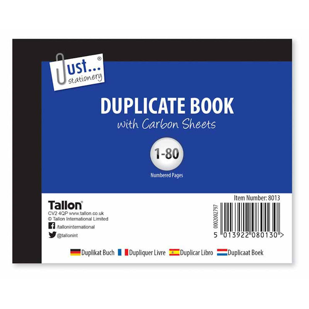 Half Sized Duplicate Book - 1-80 Carbon Sheets Numbered Pages Receipts Orders Record