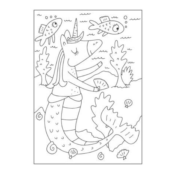 A4 Magical Creatures Colouring Book - Enchanting Mythical Beings High Quality Fantasy