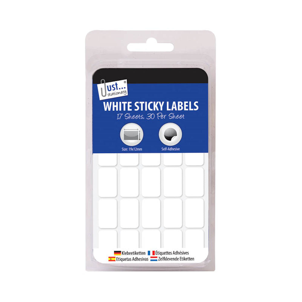 White Sticky Labels
