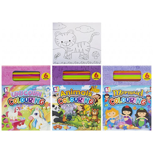Girls Colouring Pad - Assorted