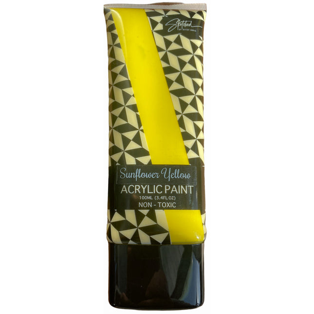 Acrylic Paint 100ml - Sunflower Yellow