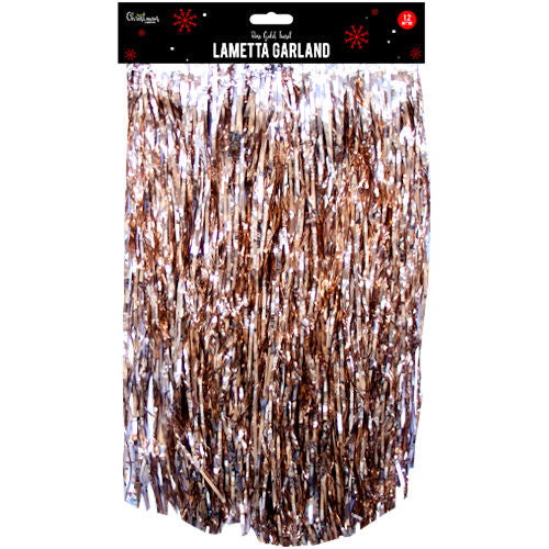 Rose Gold Lametta Garland - 1.2m