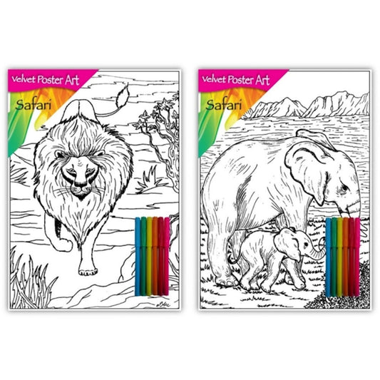Velvet Poster Art Safari 2 X2