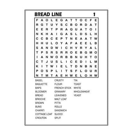 A4 Mega Large Print Word Search Book - Assorted
