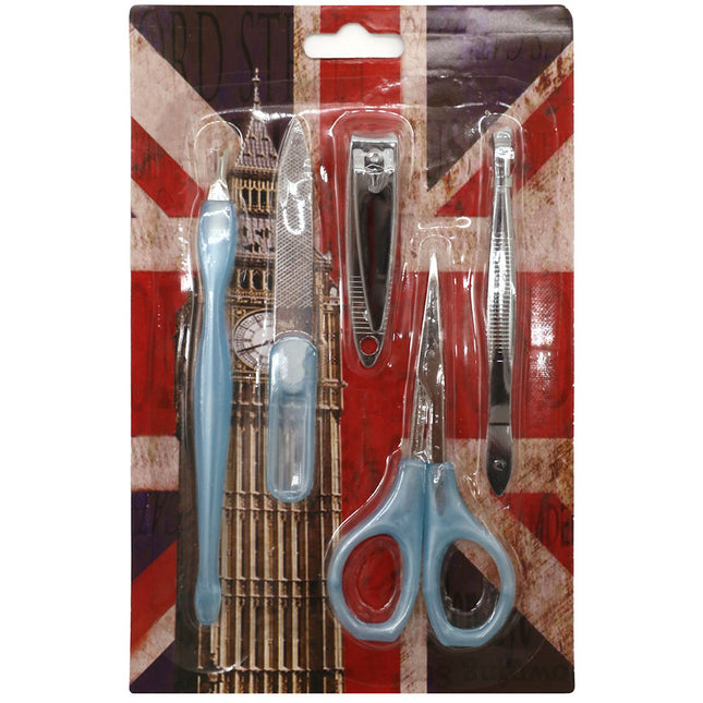 5 Piece Manicure Set-  Blue