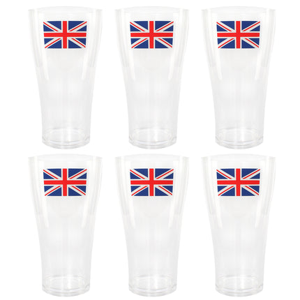 Union Jack Pint Glass - 6 Pack