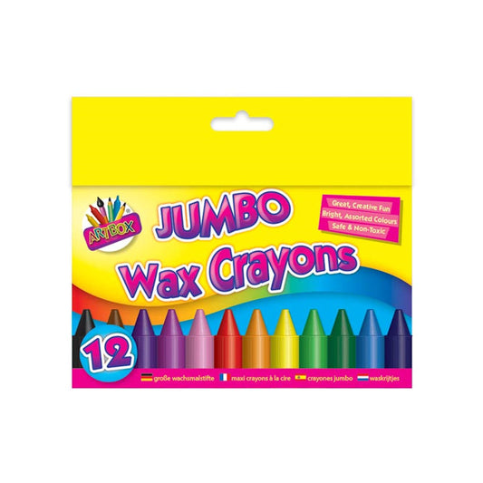 Jumbo Wax Crayons - 12 Pack