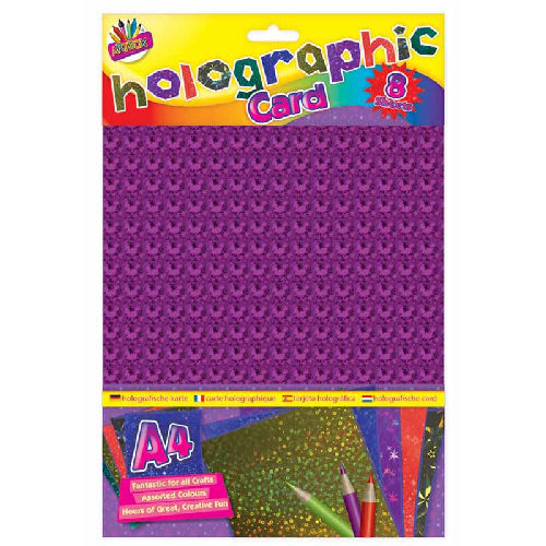 A4 Holographic Boards Card - 8 Sheets