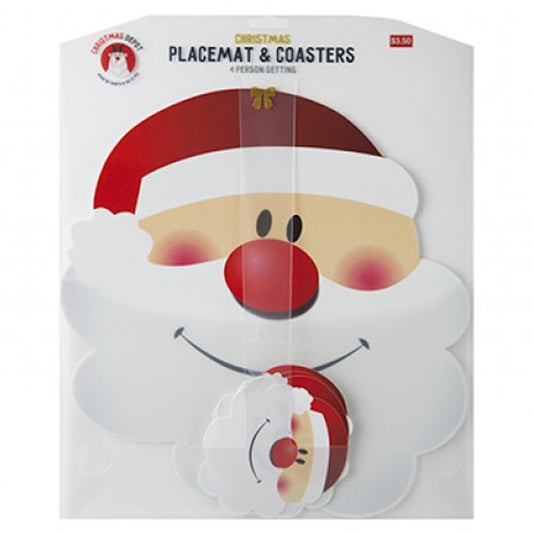 Santa Head Placemats & Coasters