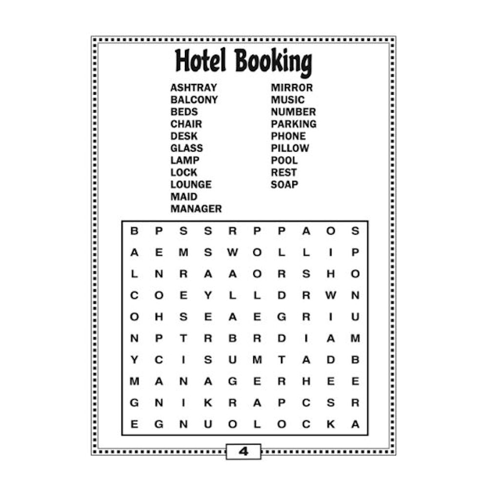 A4 Puzzle Time Book - Assorted Puzzles Engaging Brain Teasers High Quality Paper Relaxing Entertainment