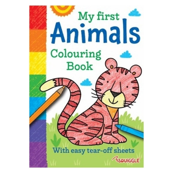 A4 My First Animal Things That Go Colouring Book - Assorted