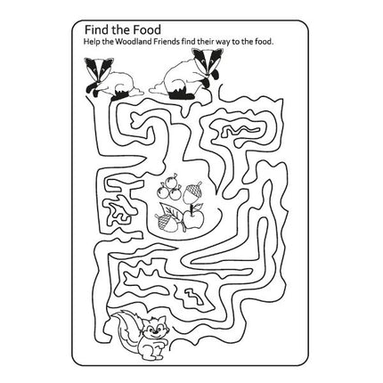 A4 My Woodland Friends Advanced Colouring Book