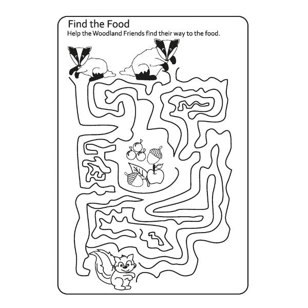 A4 My Woodland Friends Advanced Colouring Book