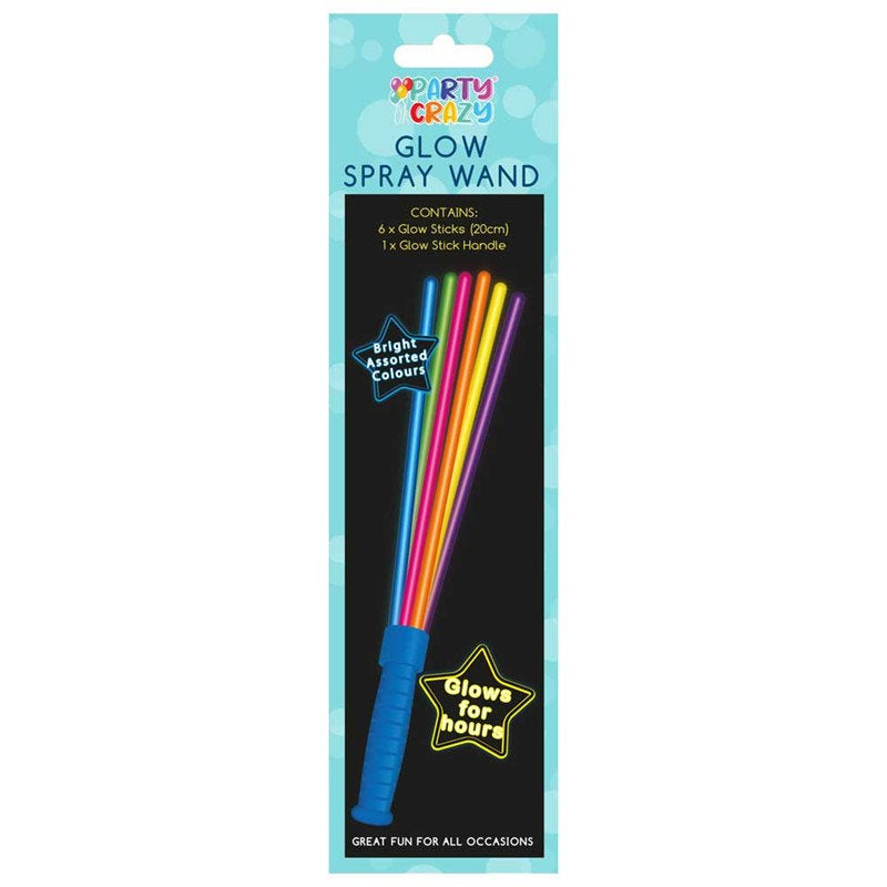 Glow Spray Wand Set - Colourful Halloween Party Favour Light Up Toy