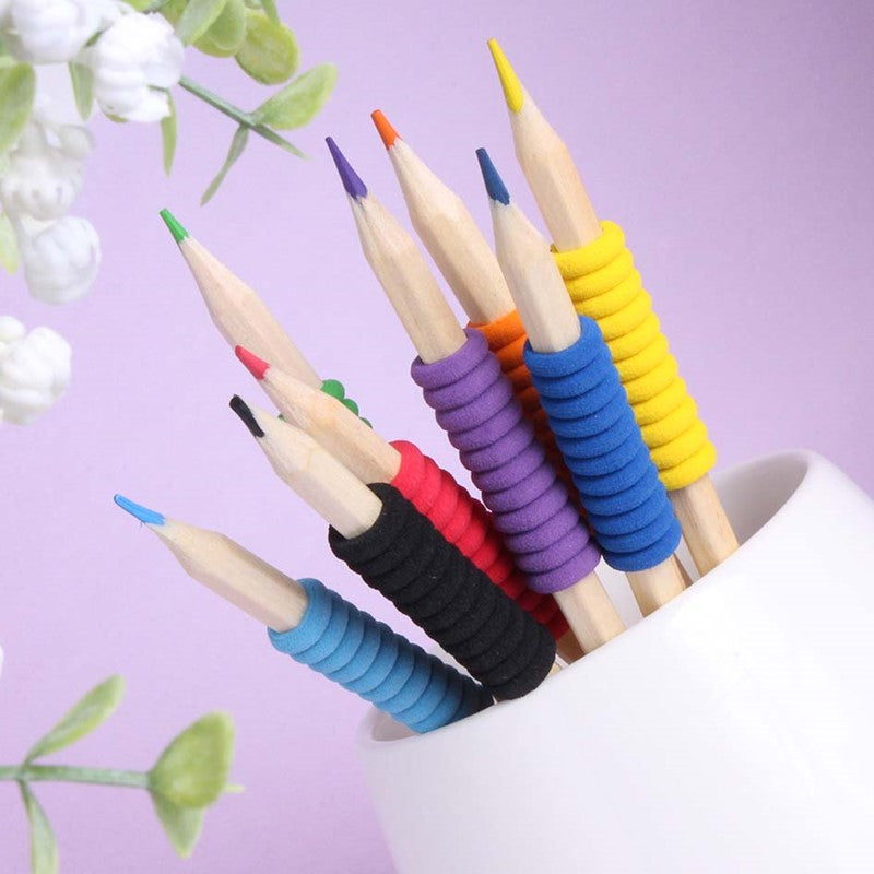 Soft Grip Colouring Pencils - 8 Pack