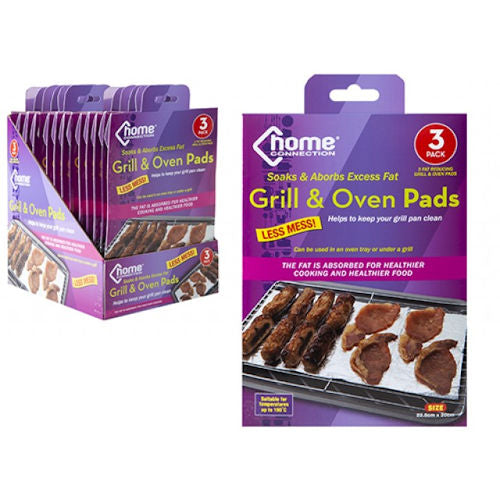 Fat Reducing Grill & Oven Pads - 3 Pack