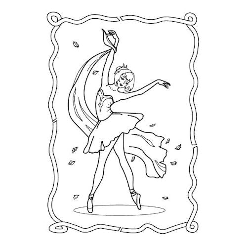 A4 My Pretty Princess & Ballerina Colouring Book - Enchanting Designs High Quality Paper