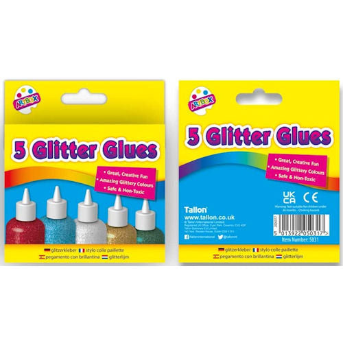 Glitter Glues - 5 Pack