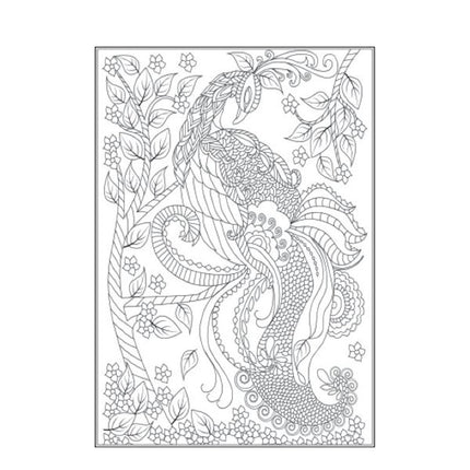 A4 Beautiful Butterflies Birds Colouring Book - Assorted