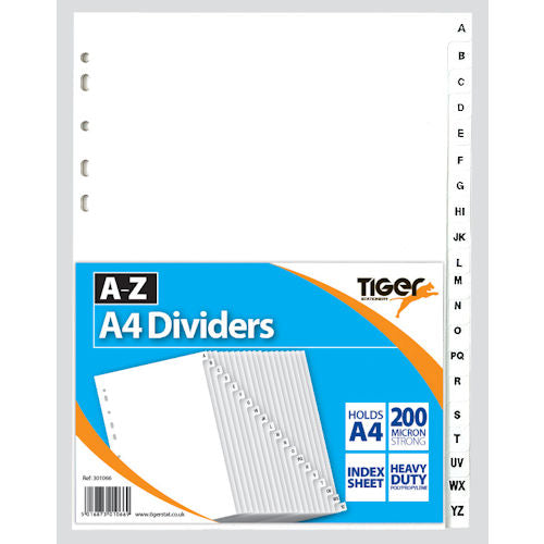 A4 A-Z PP Dividers
