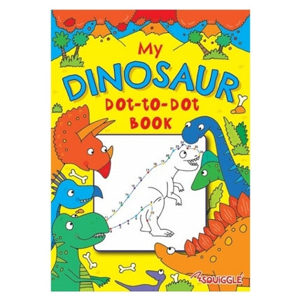 A4 Dinosaur Pirates Dot-to-Dot Colouring Book - Assorted