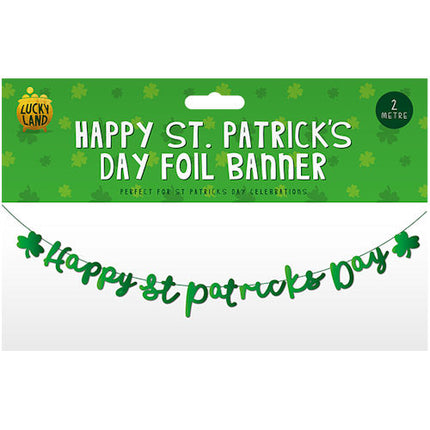 St. Patrick's Day 2m Foil Banner