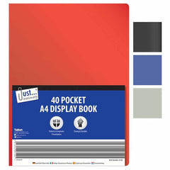 A4 Display Book 40 Pocket - Assorted