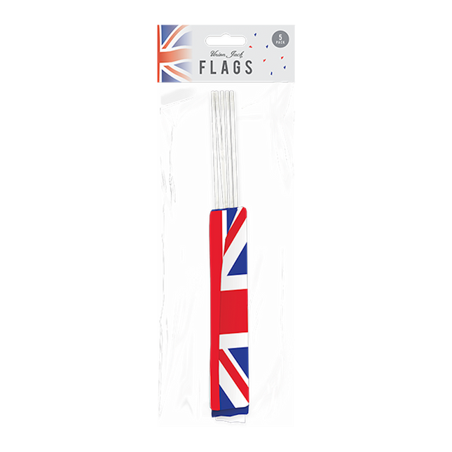 Union Jack Flags - 5 Pack