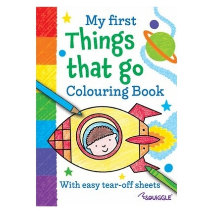 A4 My First Animal Things That Go Colouring Book - Assorted
