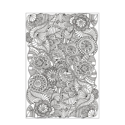 A4 Zen Doodle/Mindfulness Colouring Book - Assorted