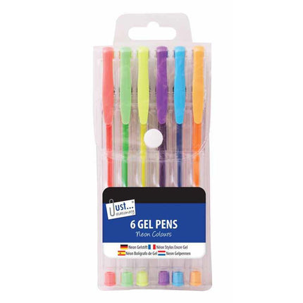 Neon Gel Pens - 6 Pack