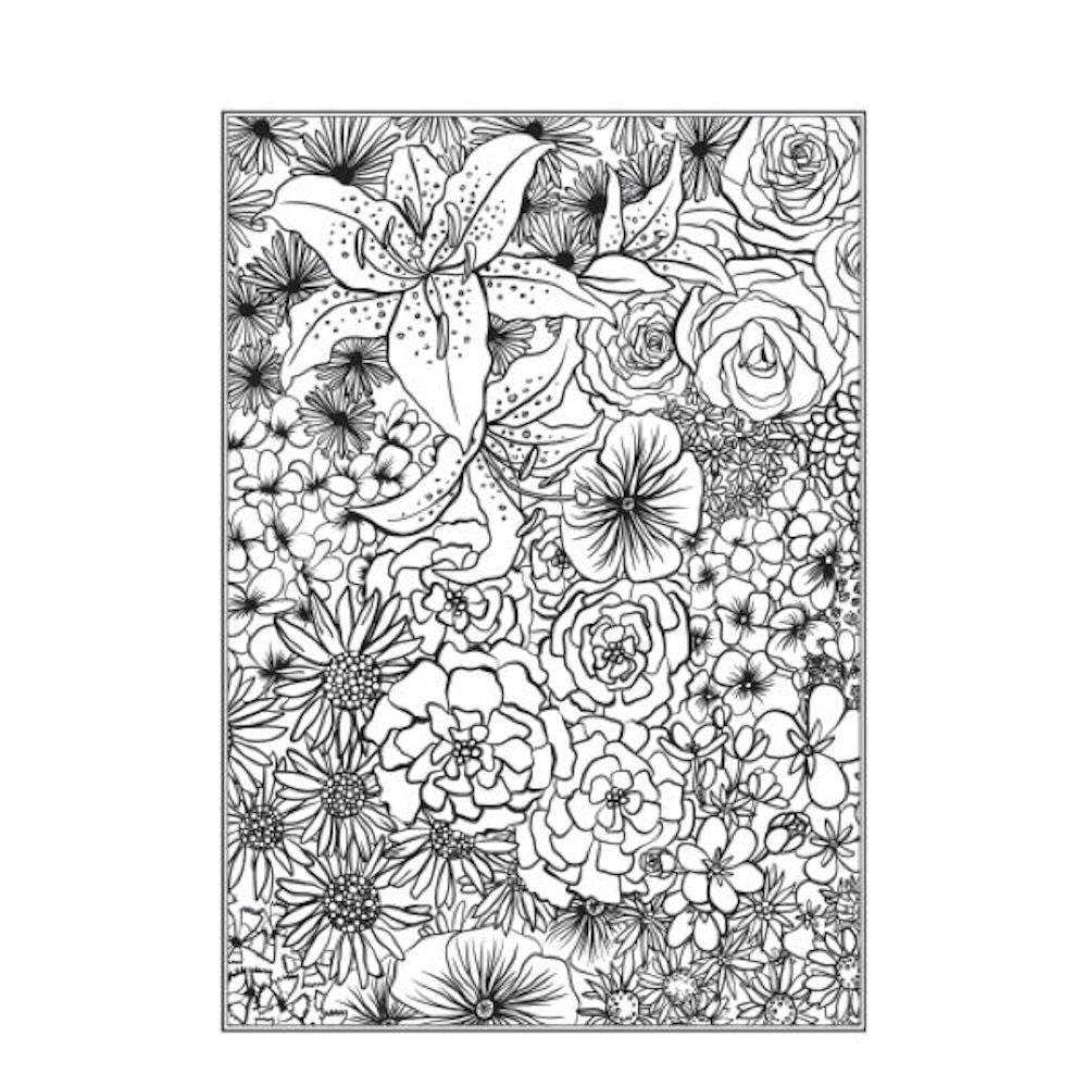 A4 Patterns Floral Designs Colouring Book - Assorted Variety of Intricate Patterns High Quality Relaxing
