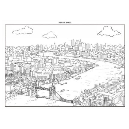 A4 Famous Places Advanced Colouring Book