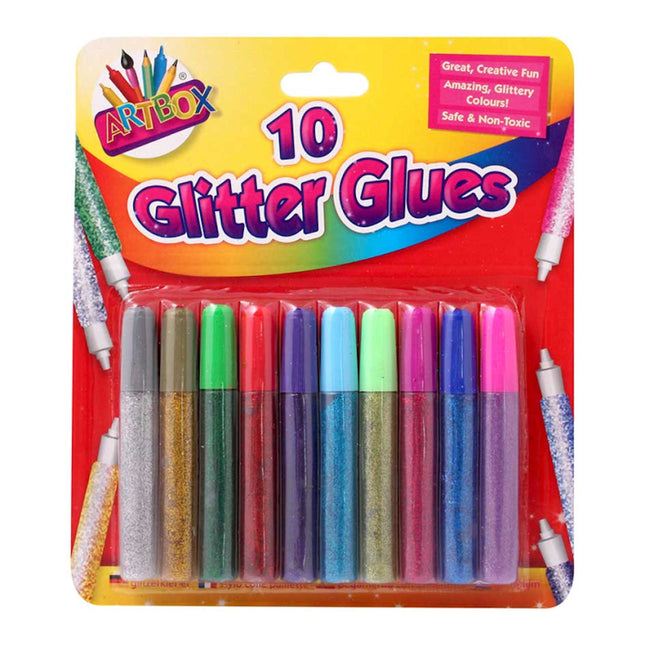 Glitter Glue Pens - 10 Pack