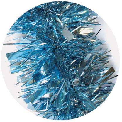 Chunky Tinsel - Pale Blue Festive Holiday Decoration Christmas Tree Decor Sparkly