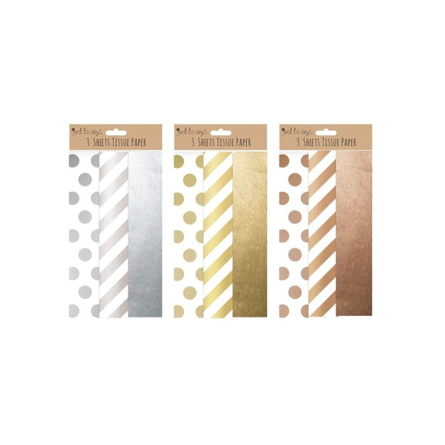 Metallic Tissue Paper - Assorted