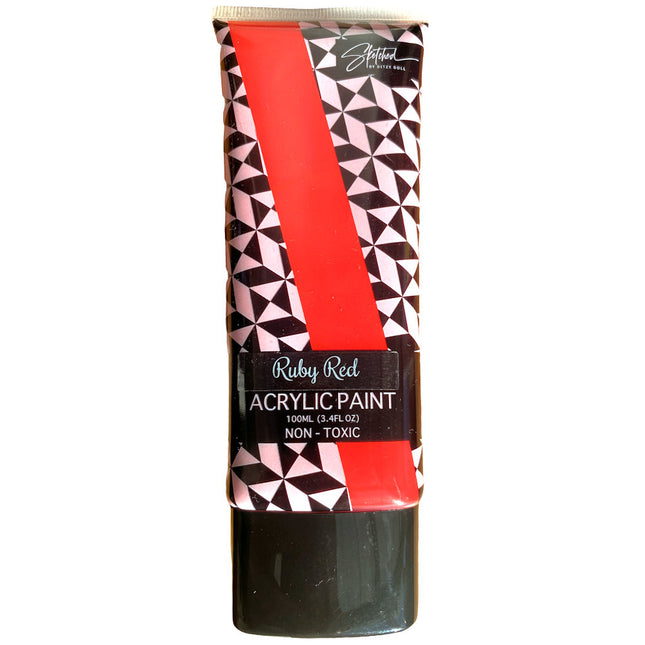 Acrylic Paint 100ml - Ruby Red