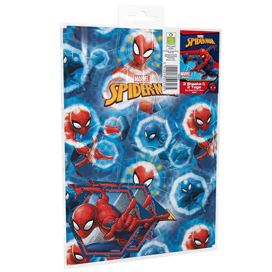 Spiderman Giftwrap Sheets - 2 Sheets