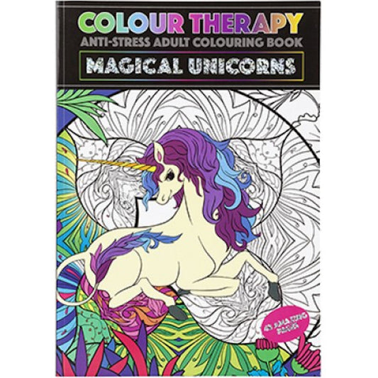 Colour Therapy Colouring Book Unicorn