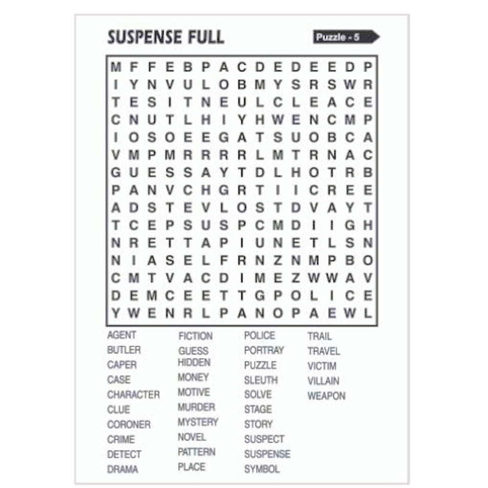 Travel Size Word Search Book - Assorted Compact Design High Quality Paper Relaxing Brain Teasers