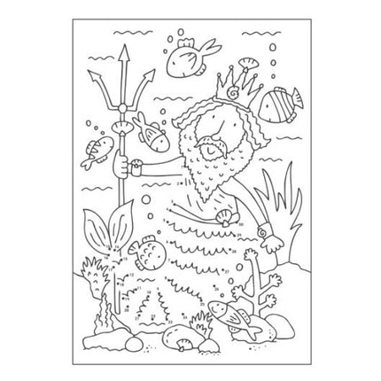 A4 Mermaid/Unicorns Dot-to-Dot Colouring Book - Assorted