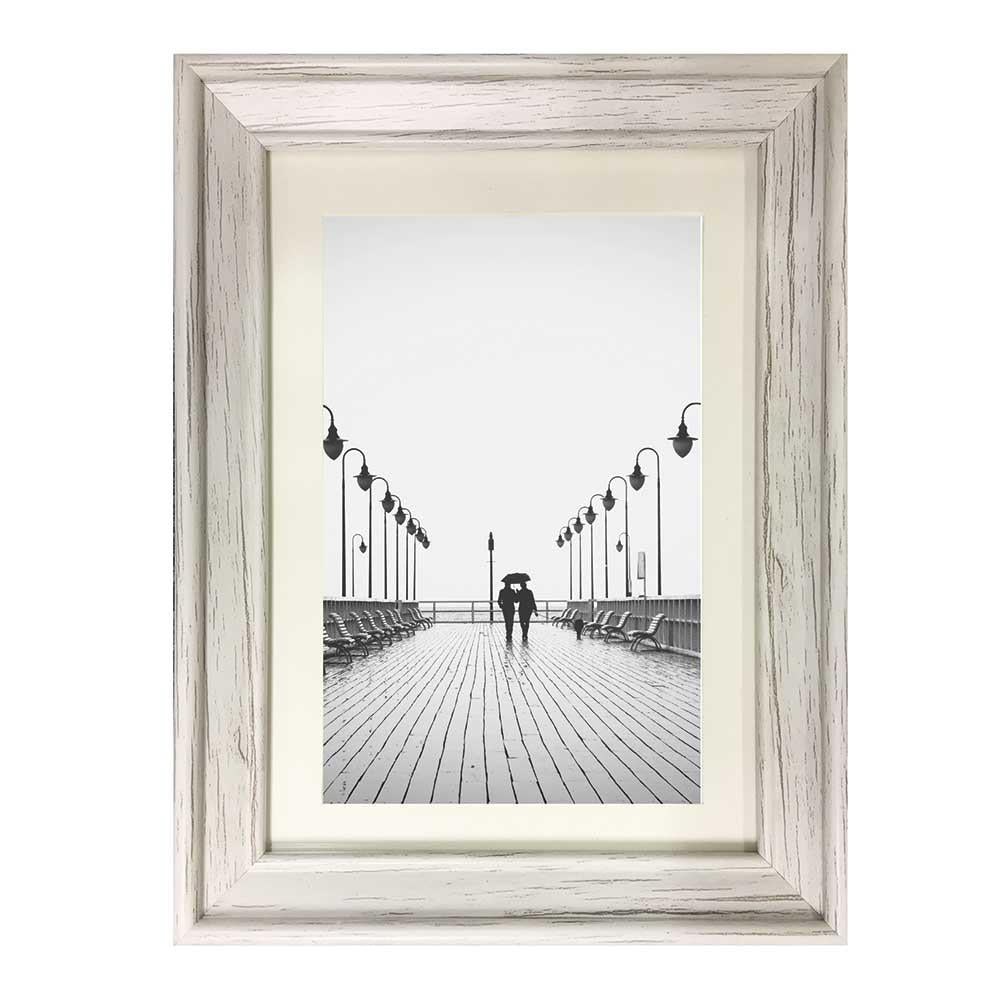 Suffolk Styrene White Frame - 15cm x 20cm Classic Elegant Photo Frame Displaying A4 Certificates Documents